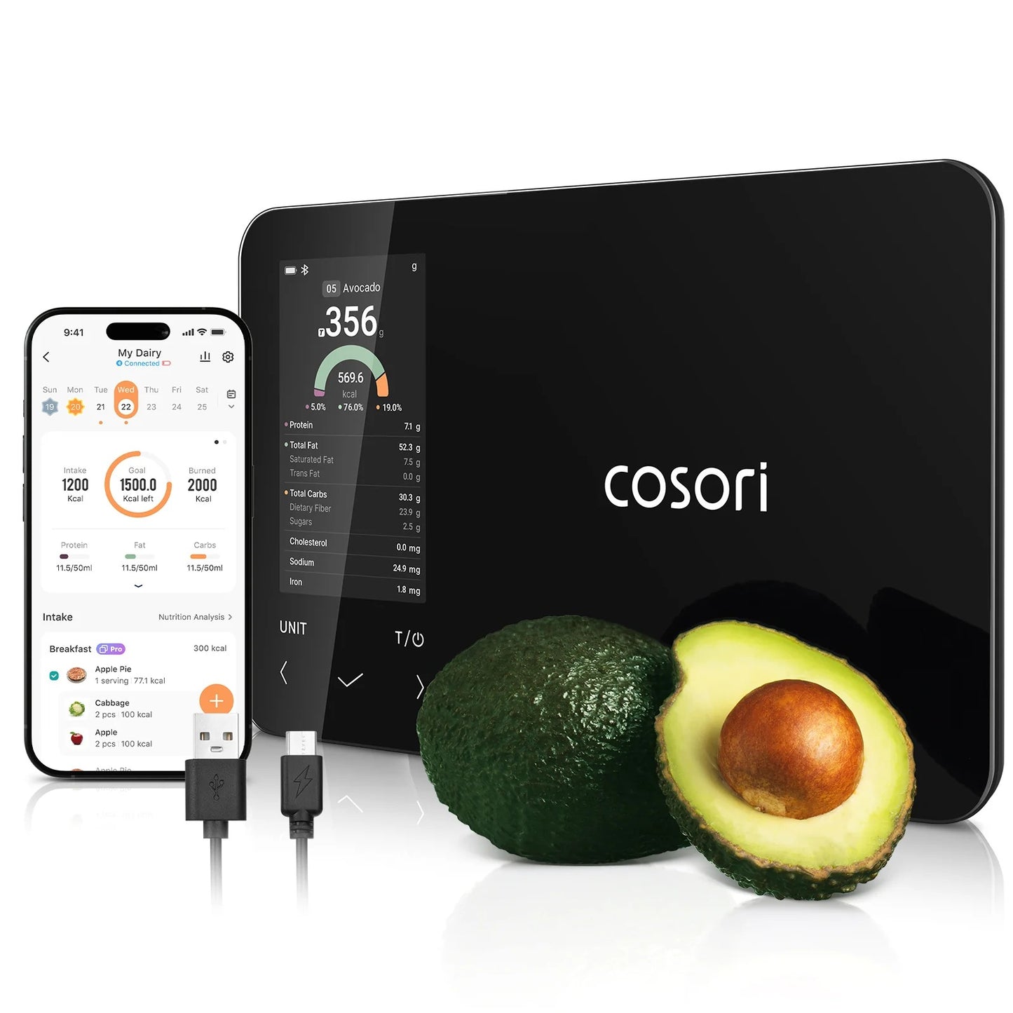 Cosori Smart Food Kitchen Scale with Nutritional Calculator