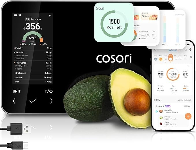 Cosori Smart Food Kitchen Scale with Nutritional Calculator